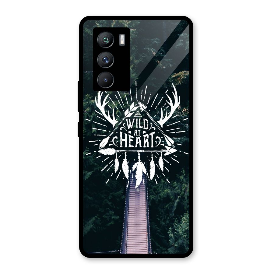 Wild Heart Glass Back Case for Vivo iQOO 9 SE