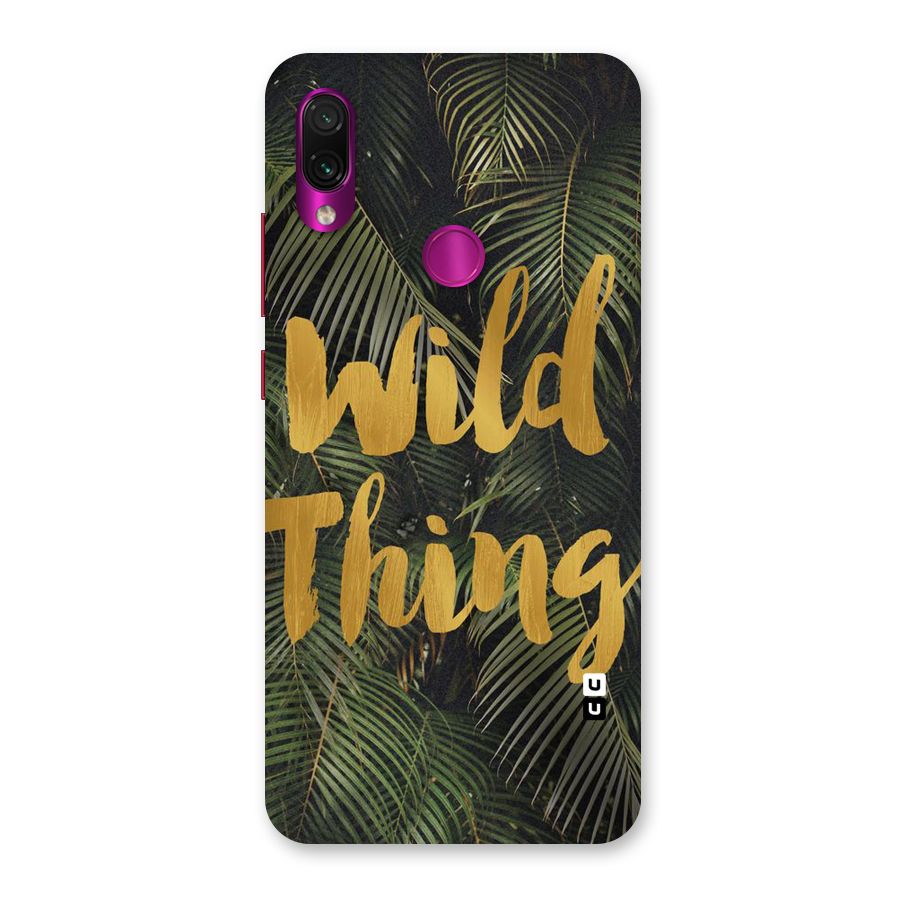 Wild Leaf Thing Back Case for Redmi Note 7 Pro