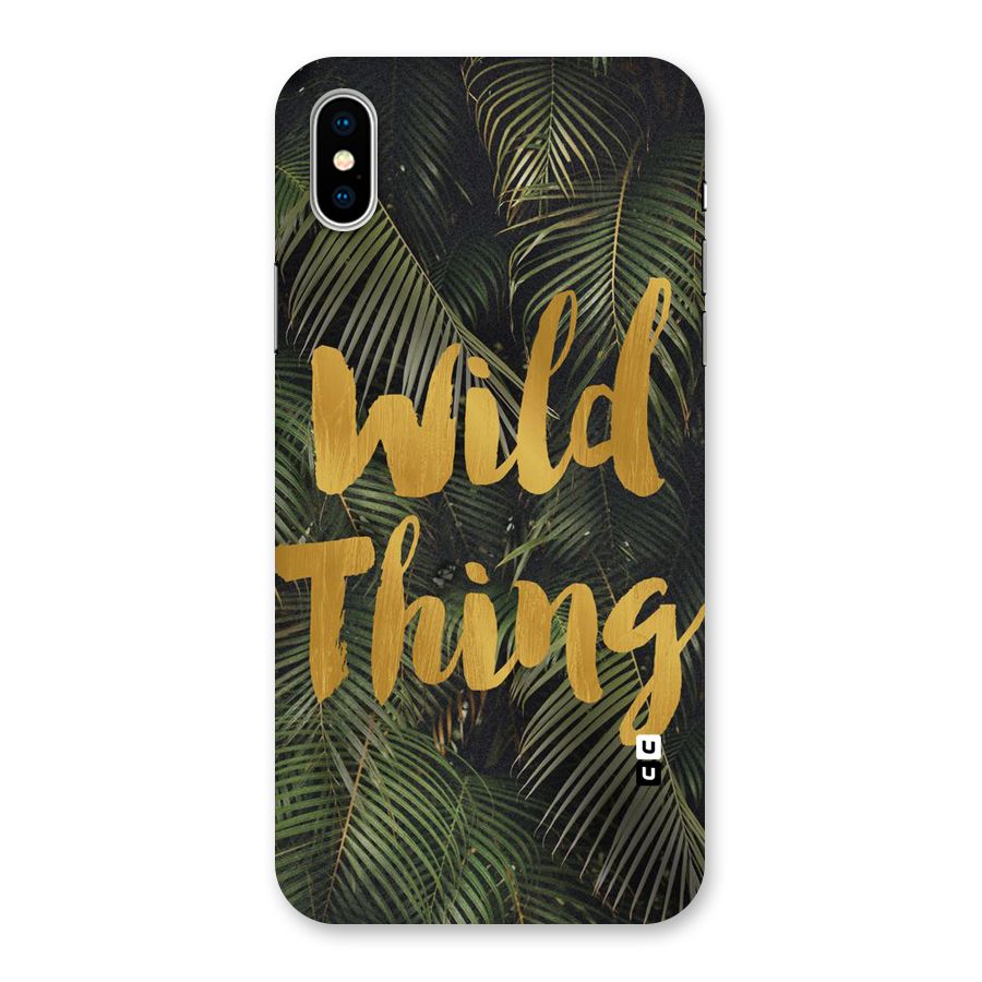 Wild Leaf Thing Back Case for iPhone XS