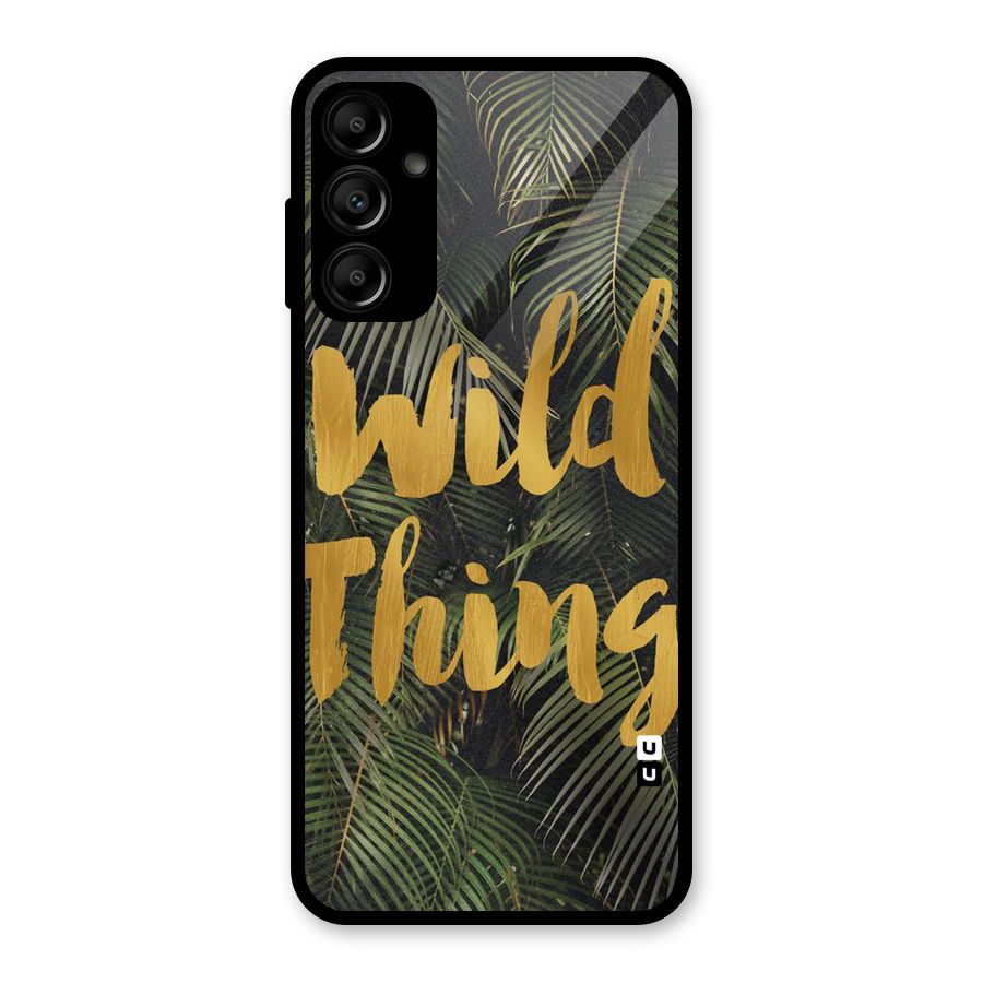 Wild Leaf Thing Glass Back Case for Galaxy A14 5G