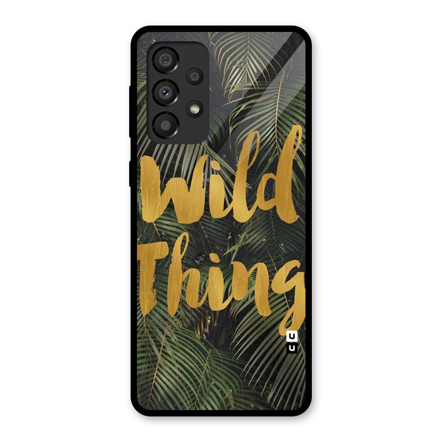 Wild Leaf Thing Glass Back Case for Galaxy A33 5G