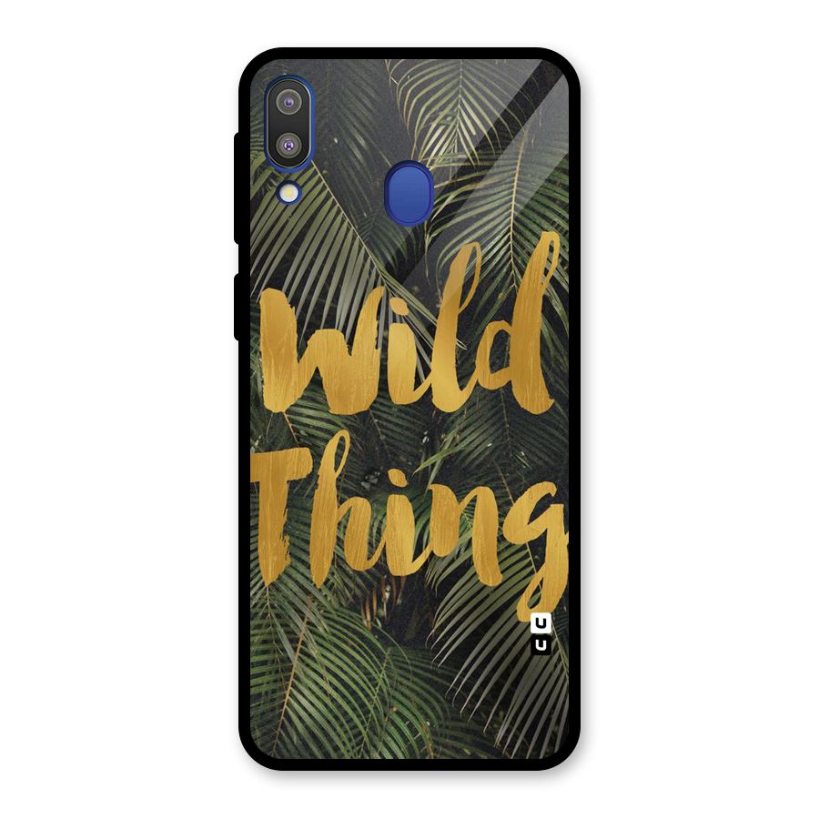 Wild Leaf Thing Glass Back Case for Galaxy M20