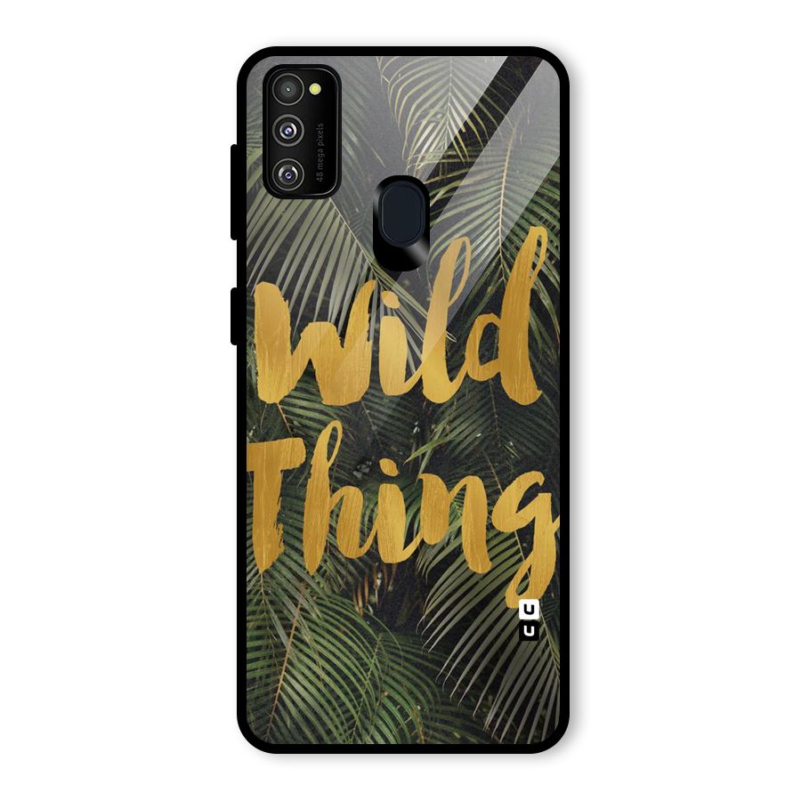 Wild Leaf Thing Glass Back Case for Galaxy M30s