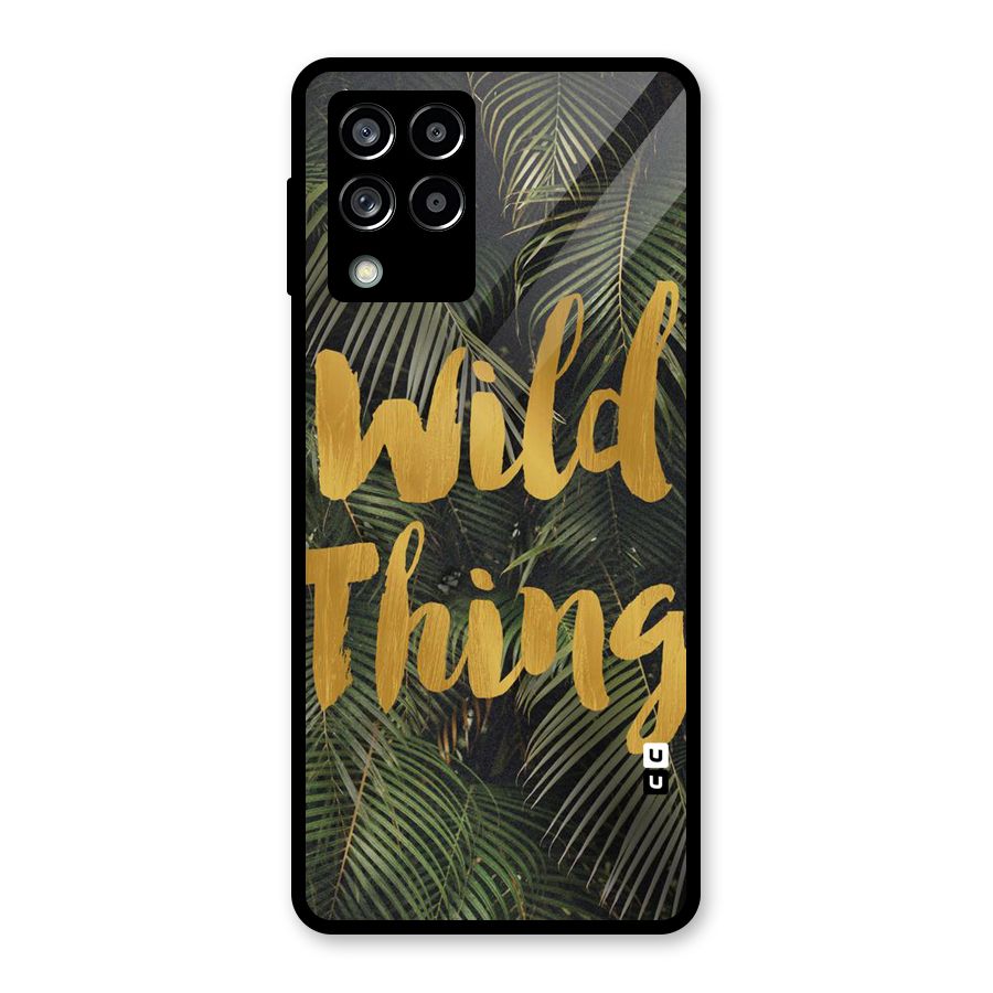 Wild Leaf Thing Glass Back Case for Galaxy M53 5G