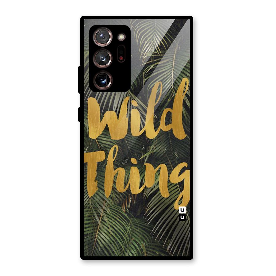 Wild Leaf Thing Glass Back Case for Galaxy Note 20 Ultra 5G