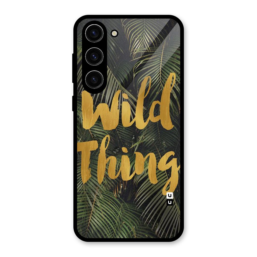 Wild Leaf Thing Glass Back Case for Galaxy S23 Plus