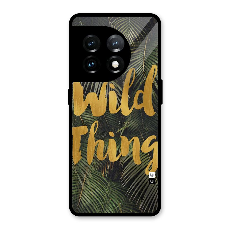 Wild Leaf Thing Glass Back Case for OnePlus 11