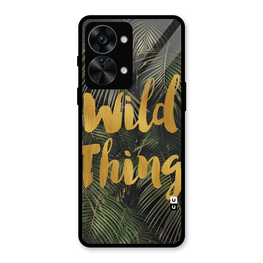 Wild Leaf Thing Glass Back Case for OnePlus Nord 2T