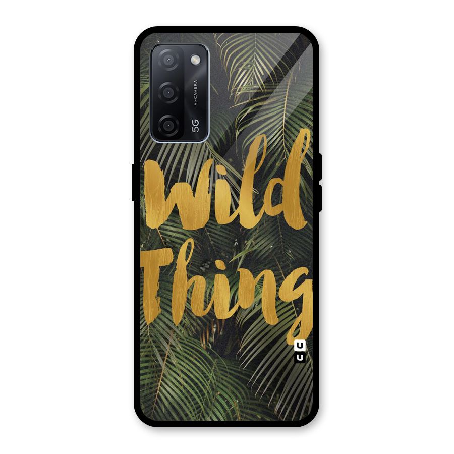Wild Leaf Thing Glass Back Case for Oppo A53s 5G