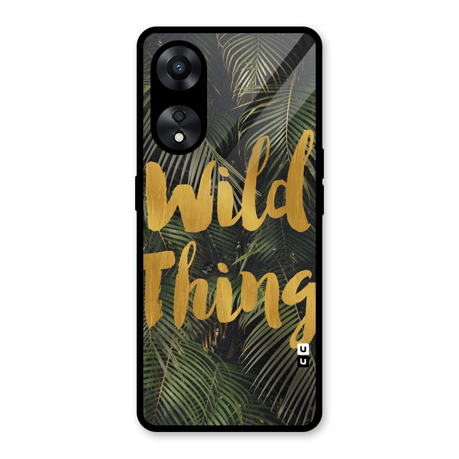 Wild Leaf Thing Glass Back Case for Oppo A78