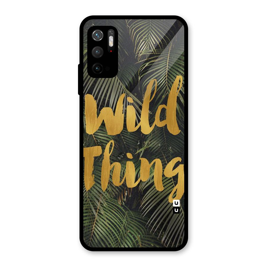 Wild Leaf Thing Glass Back Case for Poco M3 Pro 5G