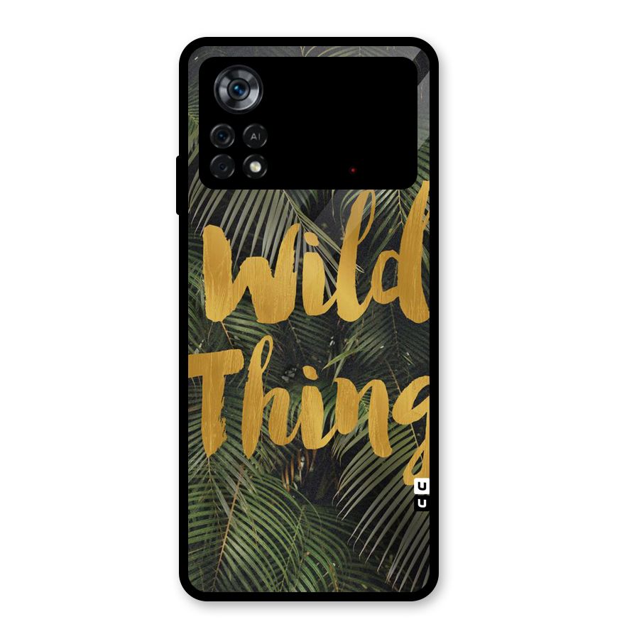 Wild Leaf Thing Glass Back Case for Poco X4 Pro 5G