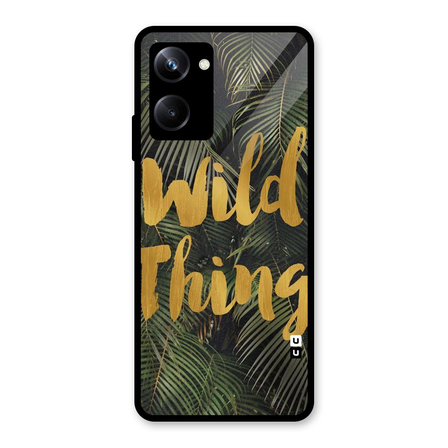 Wild Leaf Thing Glass Back Case for Realme 10 Pro