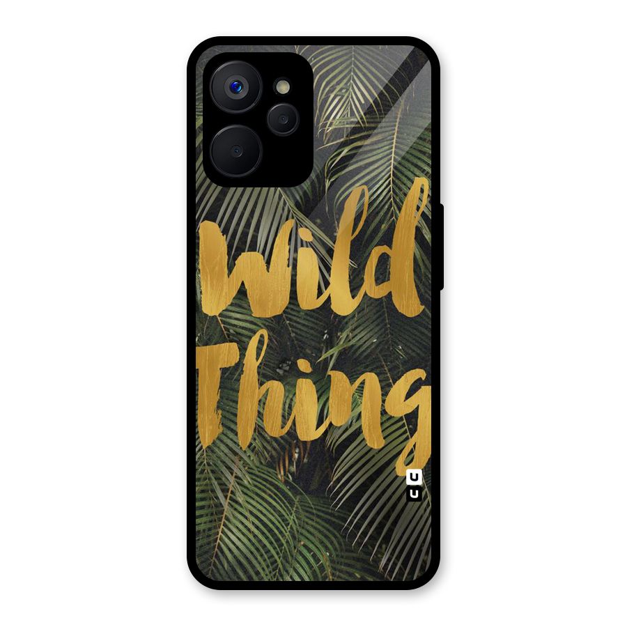 Wild Leaf Thing Glass Back Case for Realme 9i 5G
