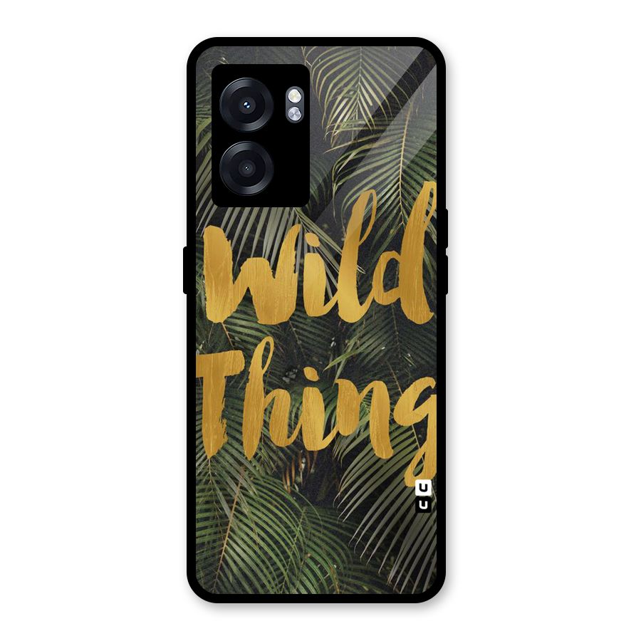 Wild Leaf Thing Glass Back Case for Realme Narzo 50 5G
