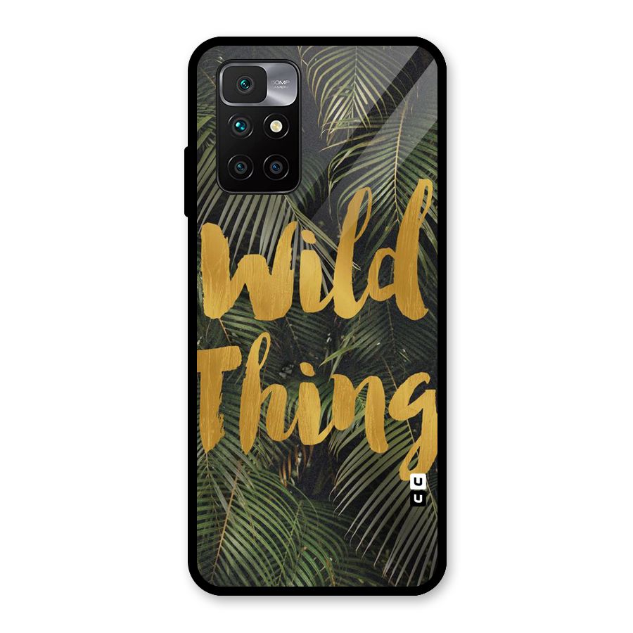 Wild Leaf Thing Glass Back Case for Redmi 10 Prime