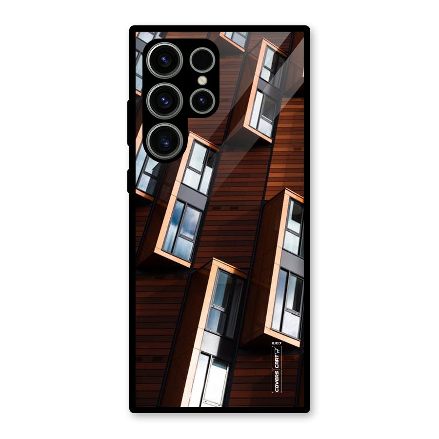 Window Abstract Glass Back Case for Galaxy S23 Ultra