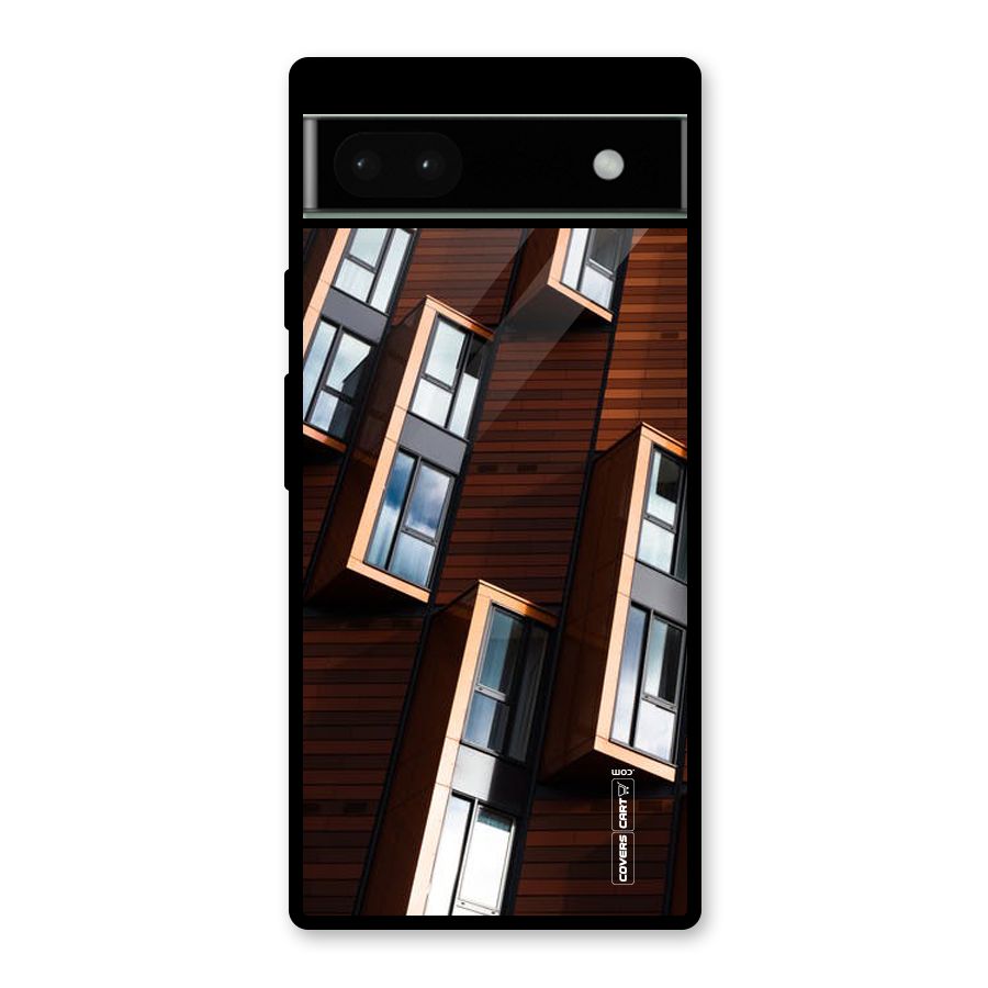 Window Abstract Glass Back Case for Google Pixel 6a