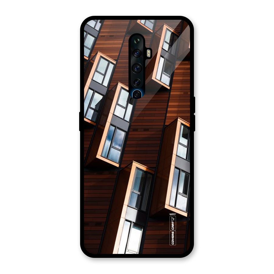 Window Abstract Glass Back Case for Oppo Reno2 F