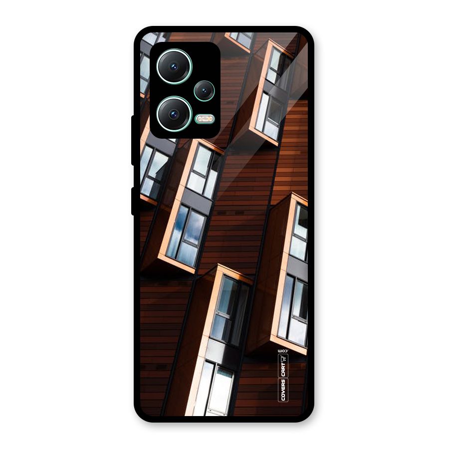 Window Abstract Glass Back Case for Redmi Note 12 5G