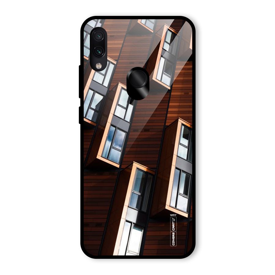 Window Abstract Glass Back Case for Redmi Note 7 Pro