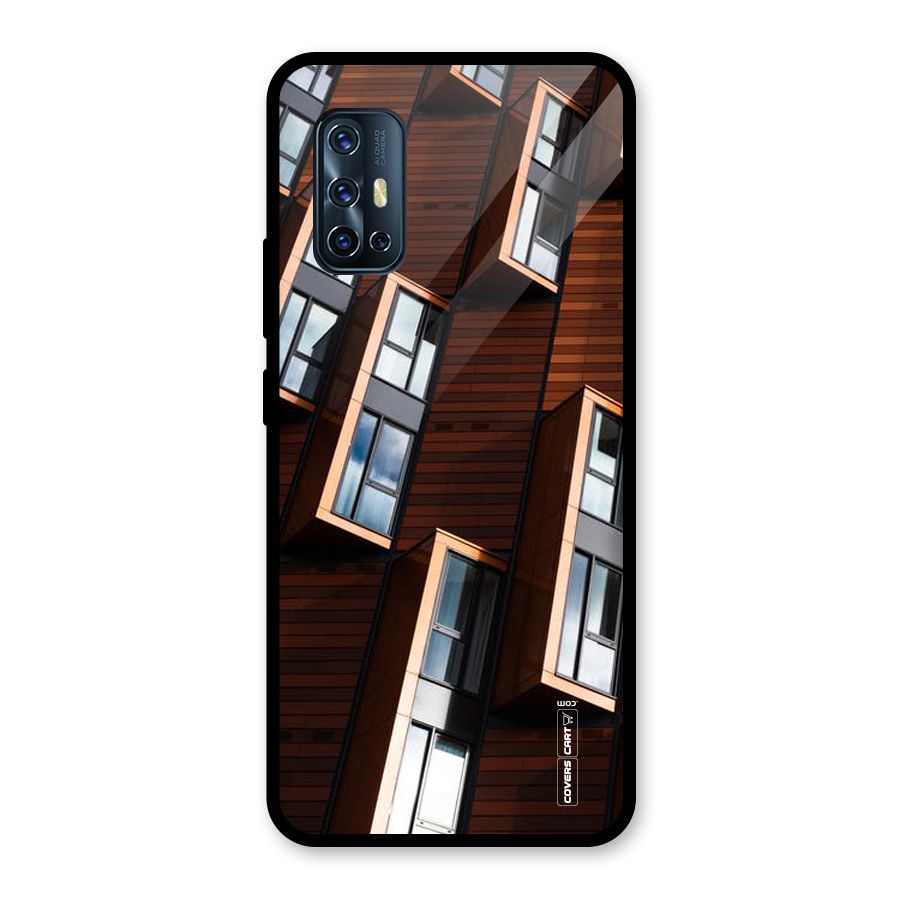 Window Abstract Glass Back Case for Vivo V17