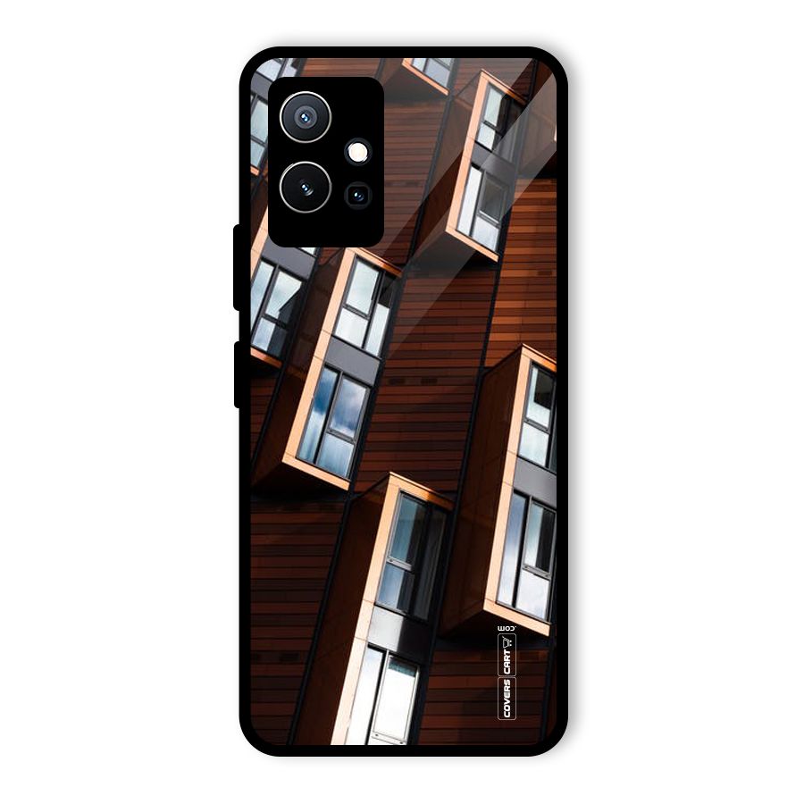 Window Abstract Glass Back Case for Vivo Y75 5G