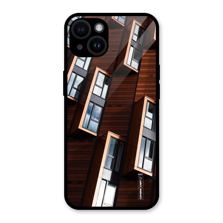 Window Abstract Glass Back Case for iPhone 14