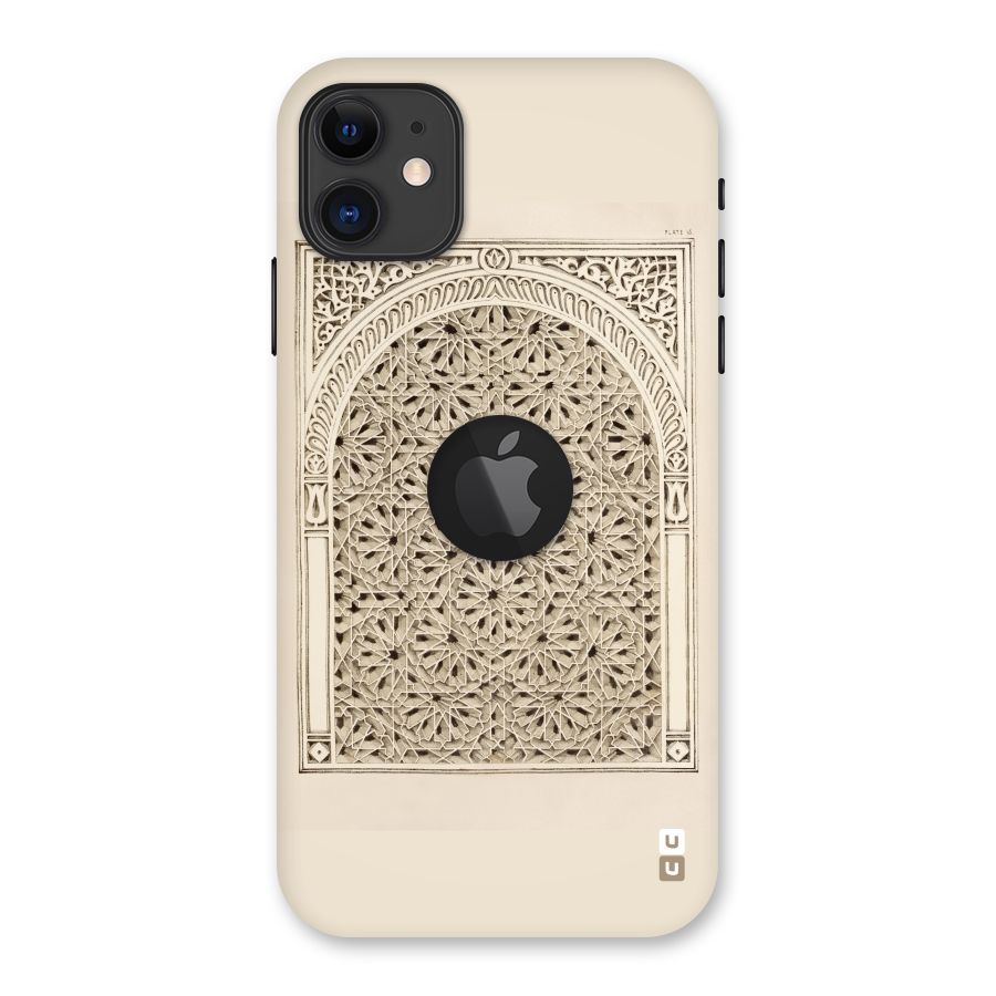 Window Ornaments Back Case for iPhone 11 Logo Cut