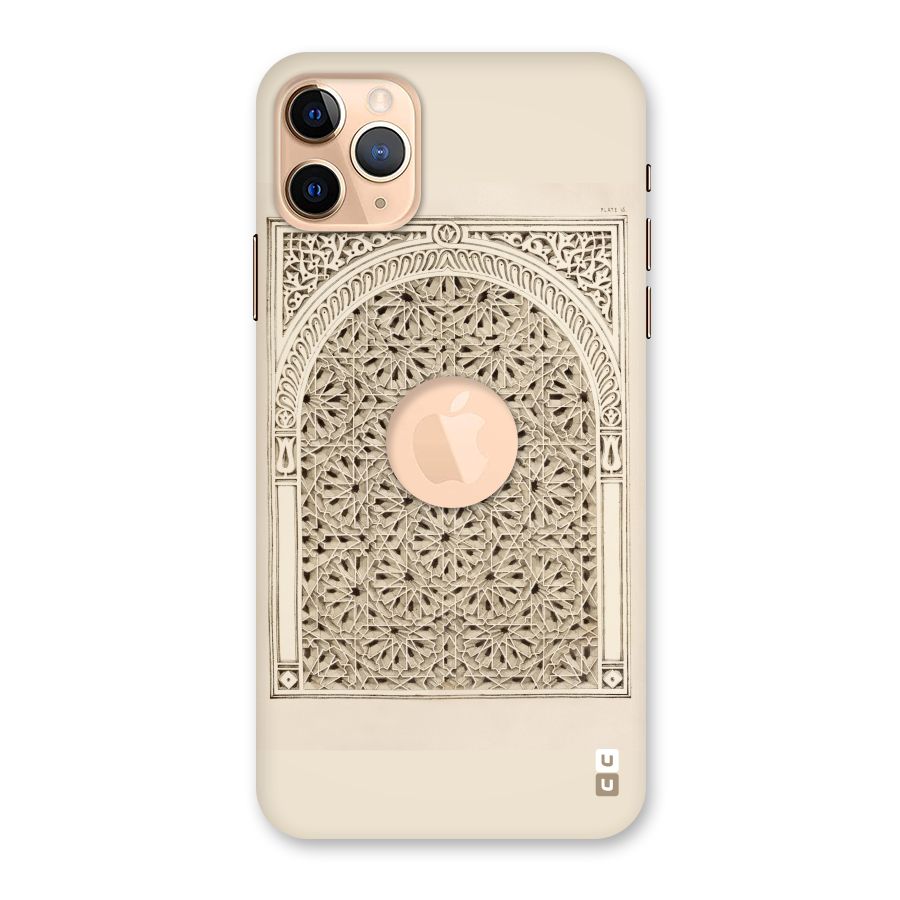 Window Ornaments Back Case for iPhone 11 Pro Max Logo Cut
