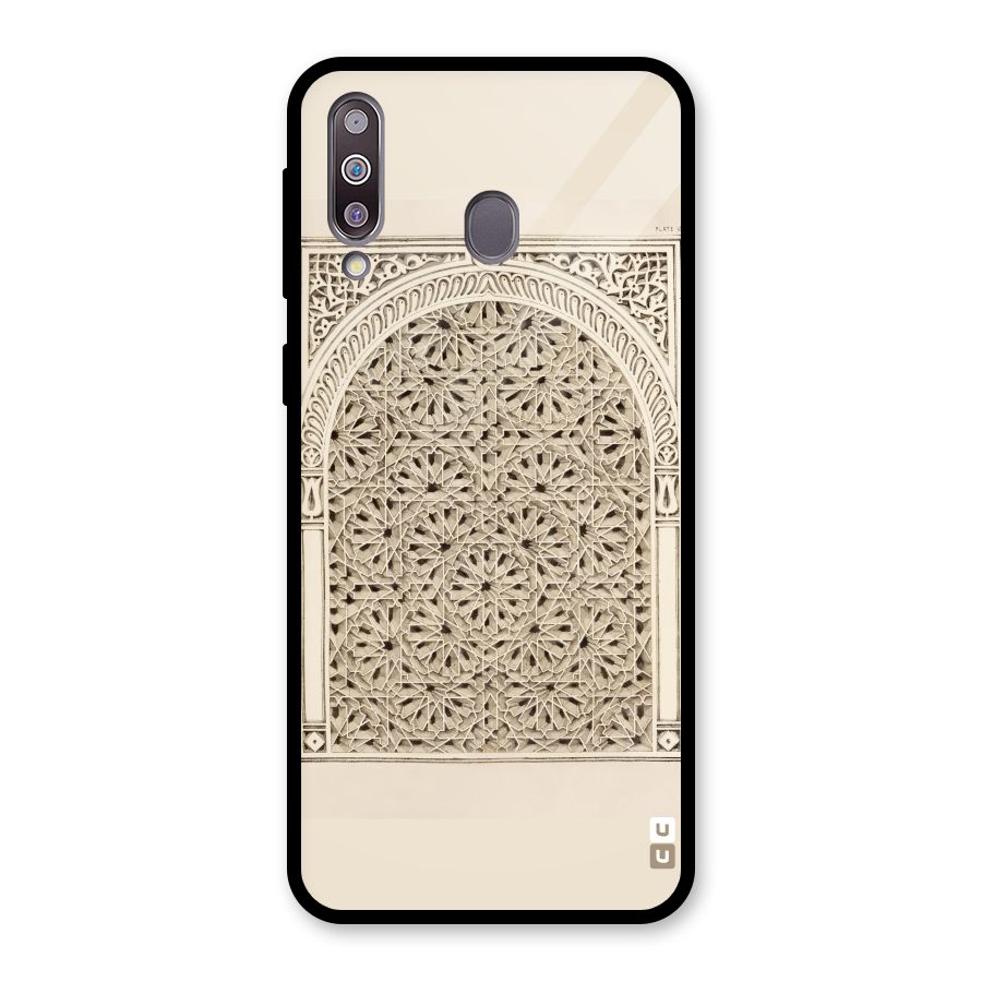 Window Ornaments Glass Back Case for Galaxy M30