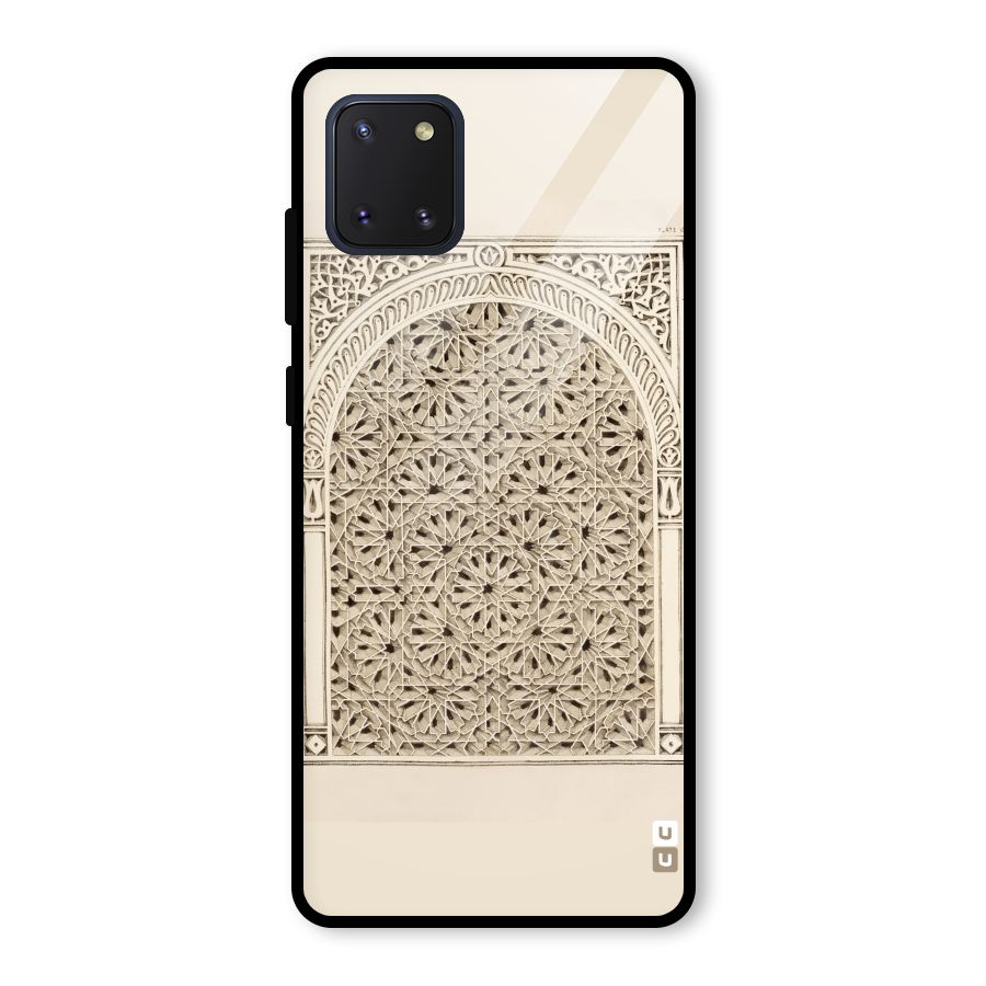Window Ornaments Glass Back Case for Galaxy Note 10 Lite