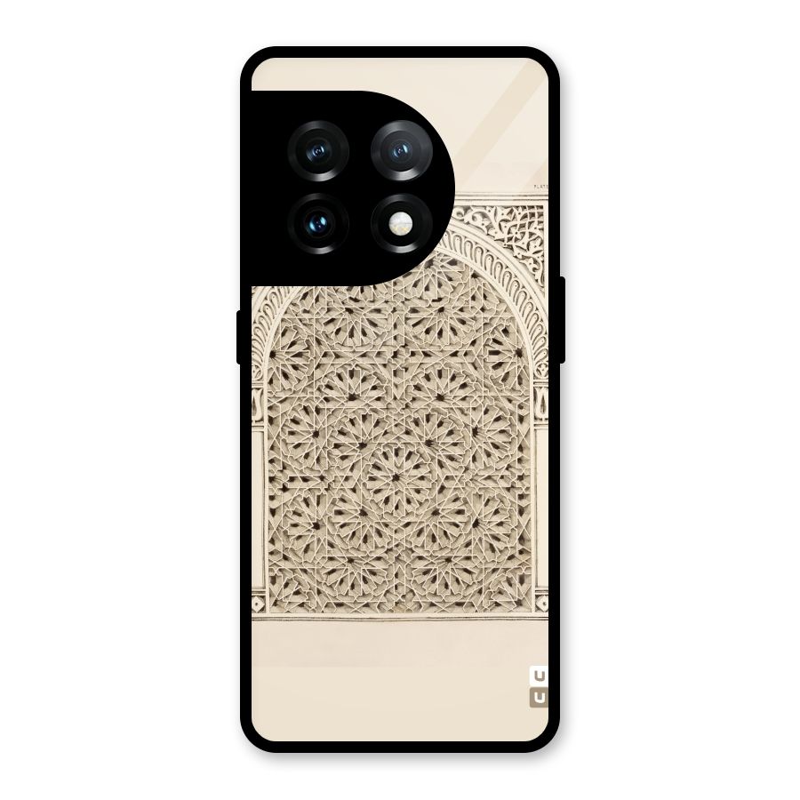 Window Ornaments Glass Back Case for OnePlus 11