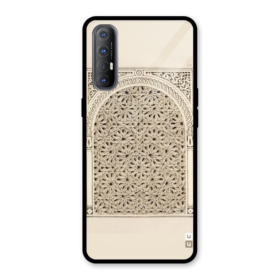 Window Ornaments Glass Back Case for Oppo Reno3 Pro