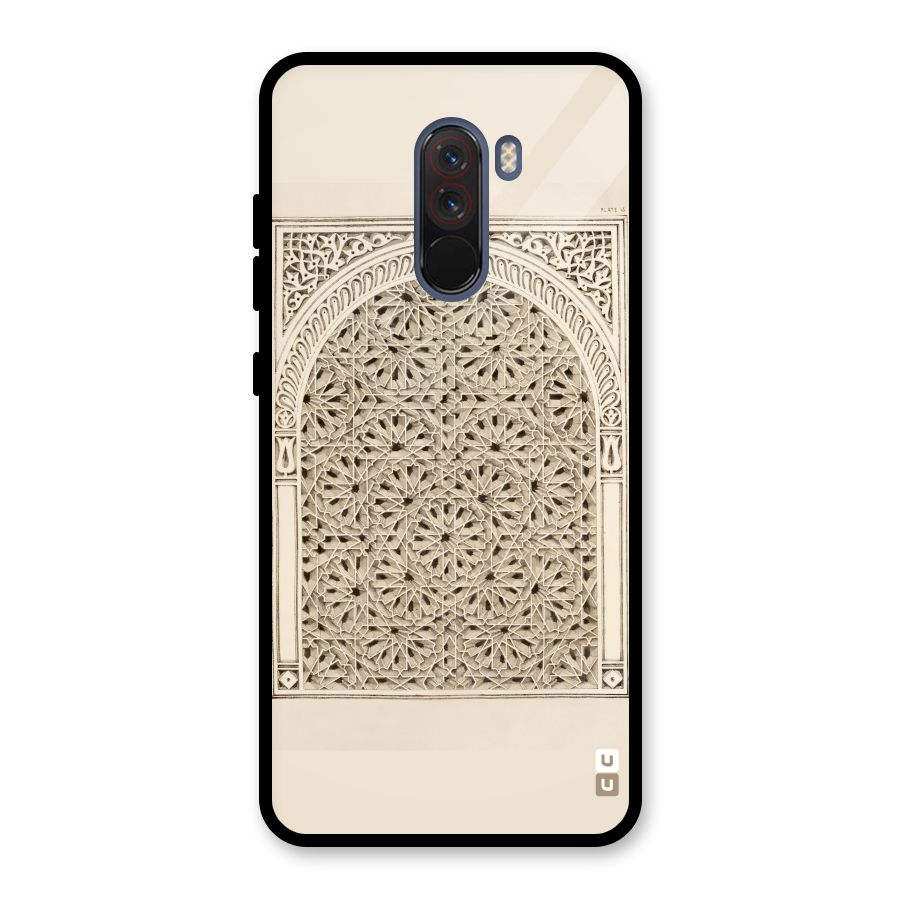 Window Ornaments Glass Back Case for Poco F1