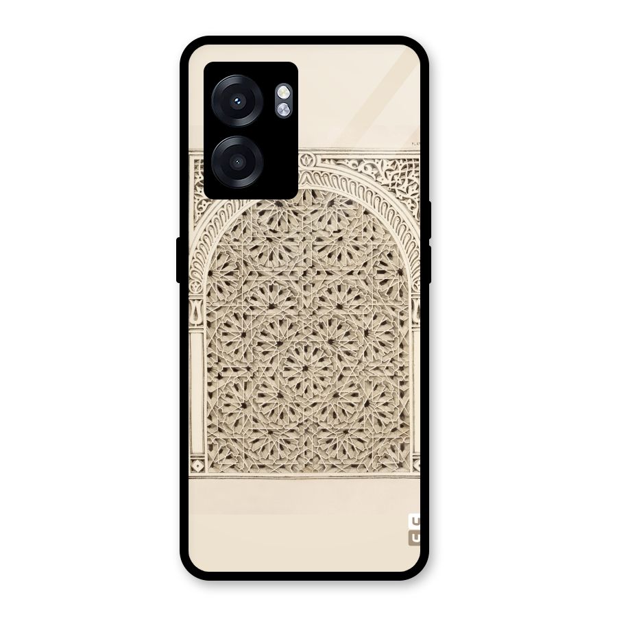 Window Ornaments Glass Back Case for Realme Narzo 50 5G
