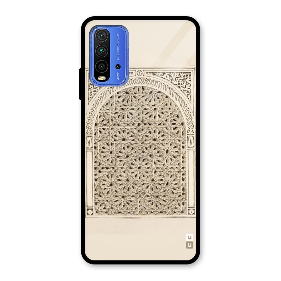 Window Ornaments Glass Back Case for Redmi 9 Power