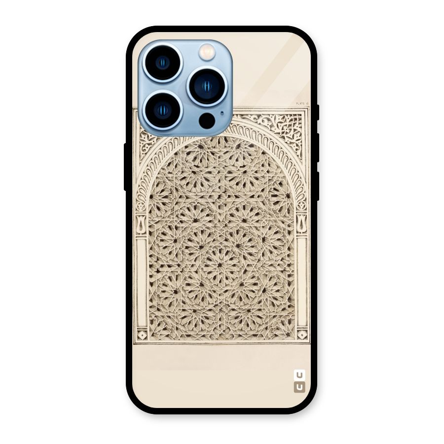Window Ornaments Glass Back Case for iPhone 13 Pro