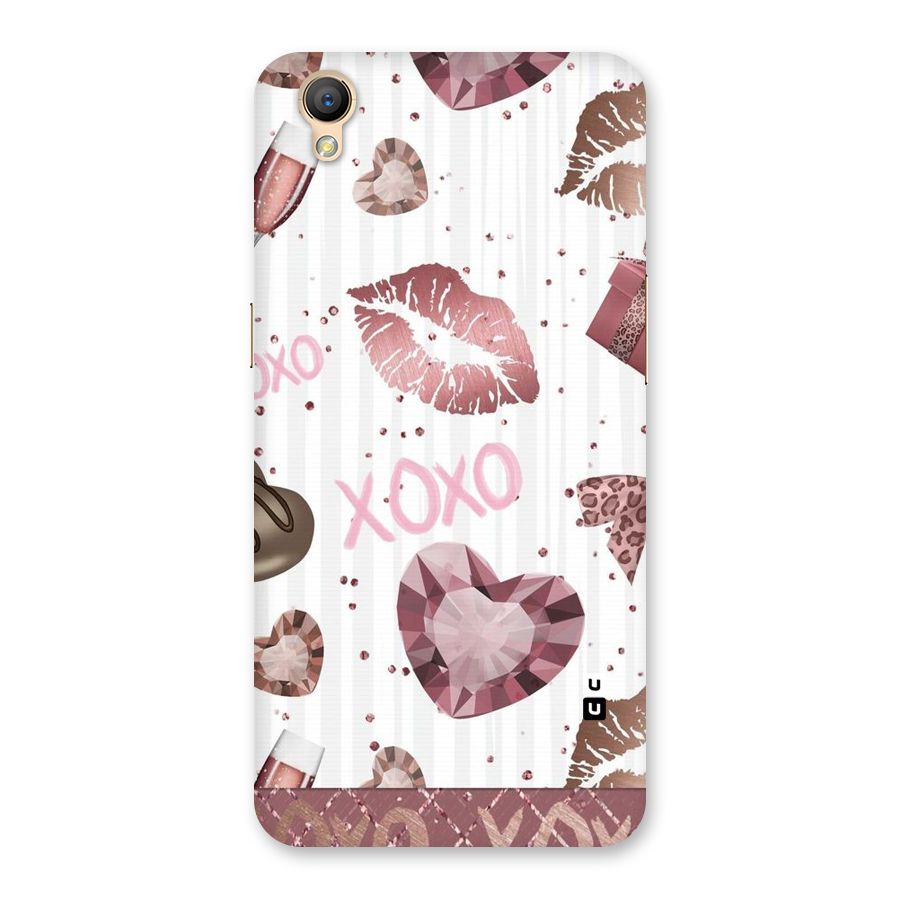 Wine Lip xoxo Back Case for Oppo A37