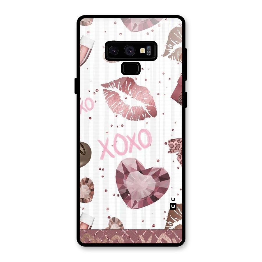 Wine Lip xoxo Glass Back Case for Galaxy Note 9