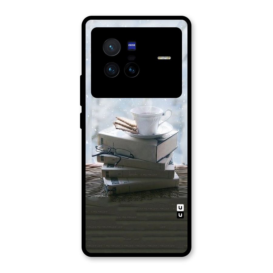 Winter Reads Glass Back Case for Vivo X80