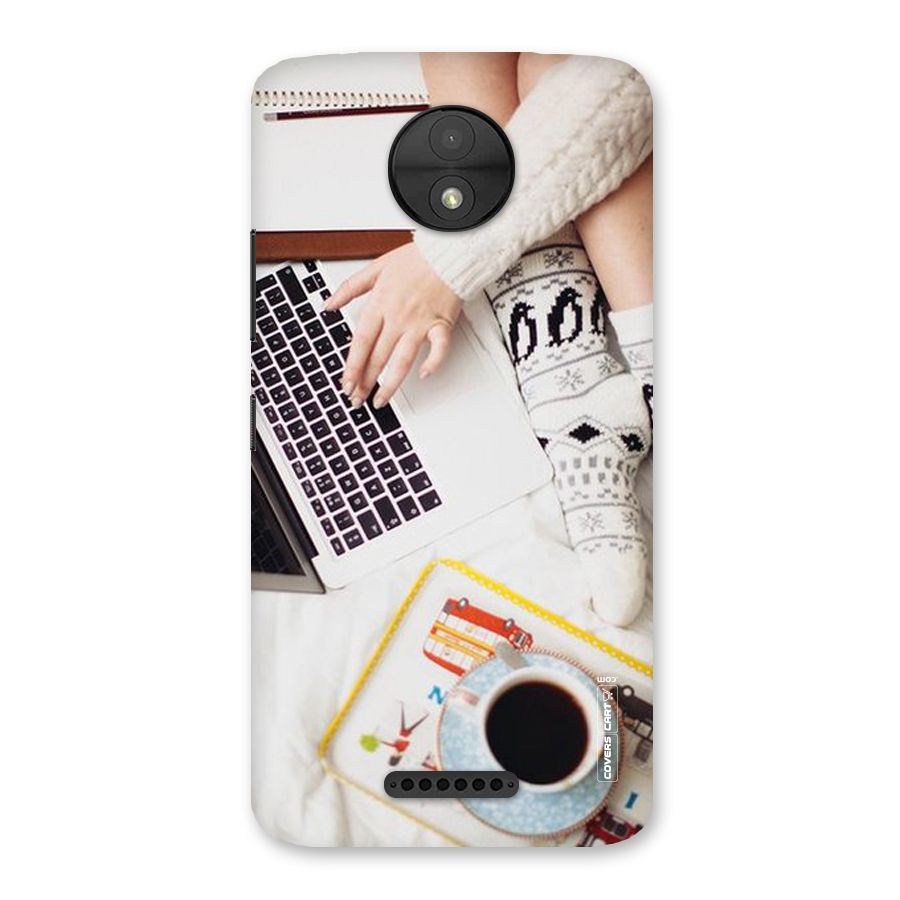 Winter Relaxation Back Case for Moto C