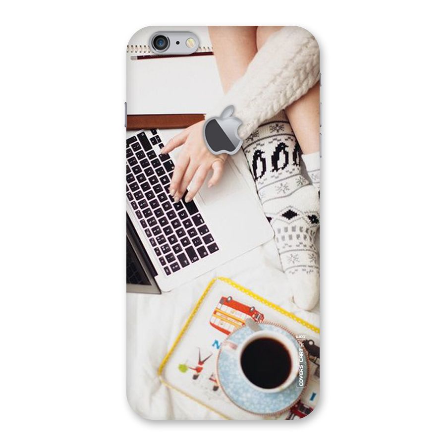 Winter Relaxation Back Case for iPhone 6 Plus 6S Plus Logo Cut