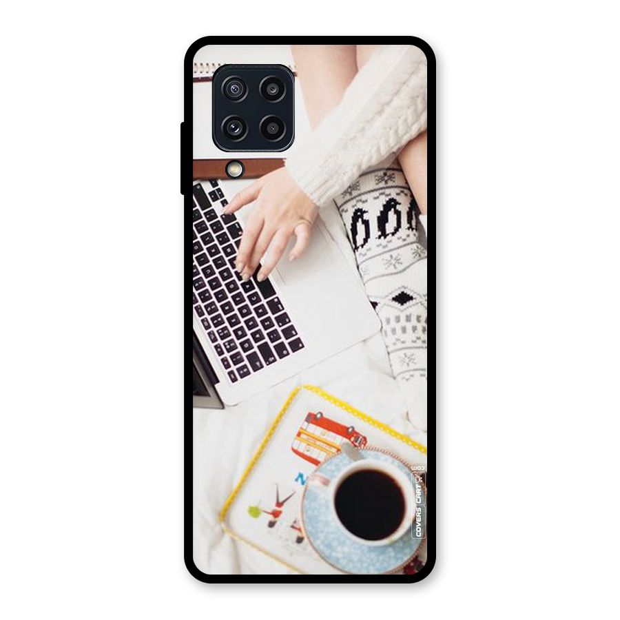 Winter Relaxation Glass Back Case for Galaxy M32
