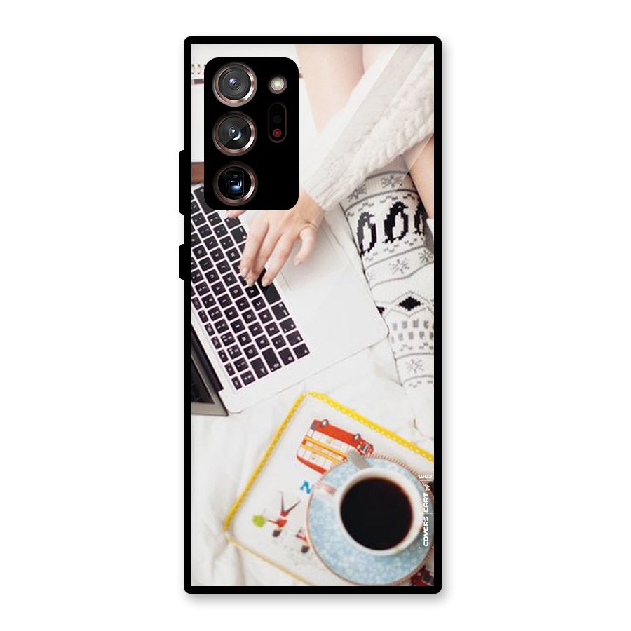 Winter Relaxation Glass Back Case for Galaxy Note 20 Ultra 5G