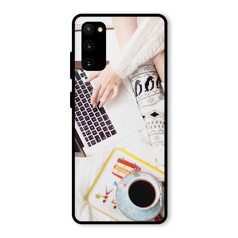 Winter Relaxation Glass Back Case for Galaxy S20 FE 5G