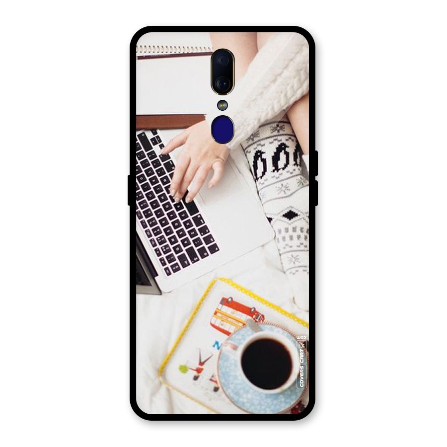 Winter Relaxation Glass Back Case for Oppo F11