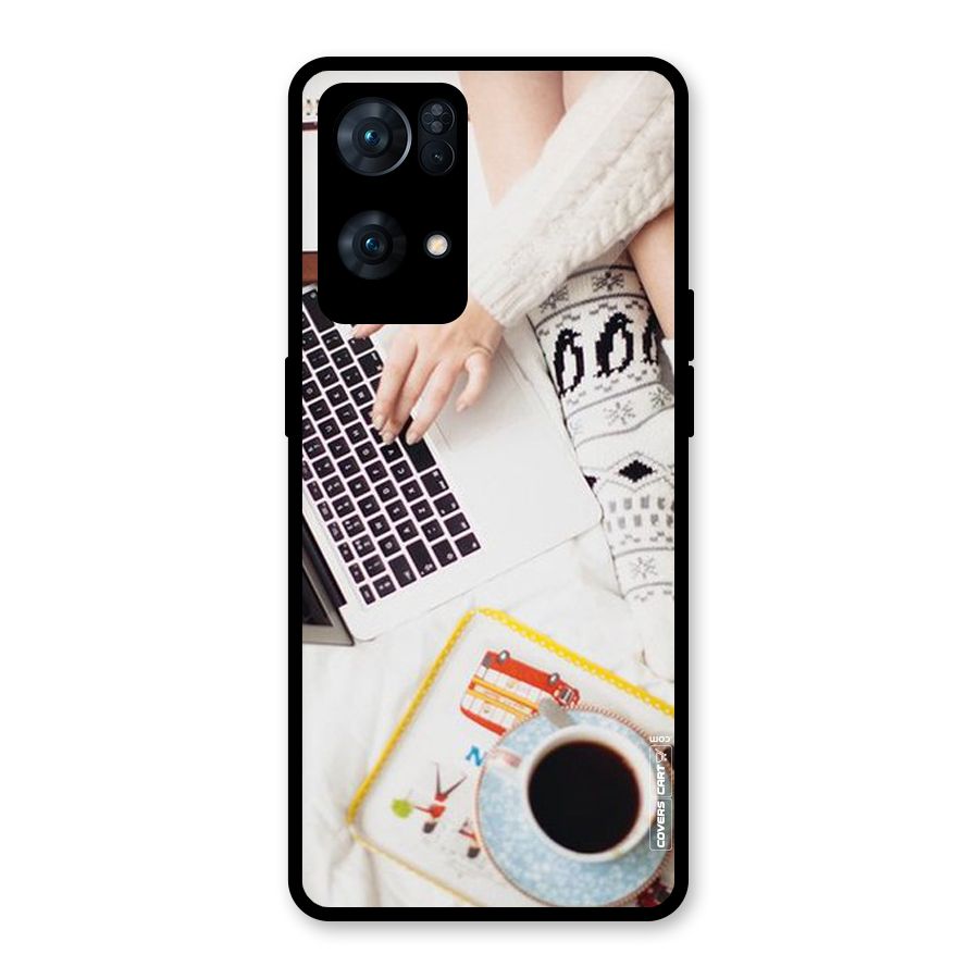 Winter Relaxation Glass Back Case for Oppo Reno7 Pro 5G