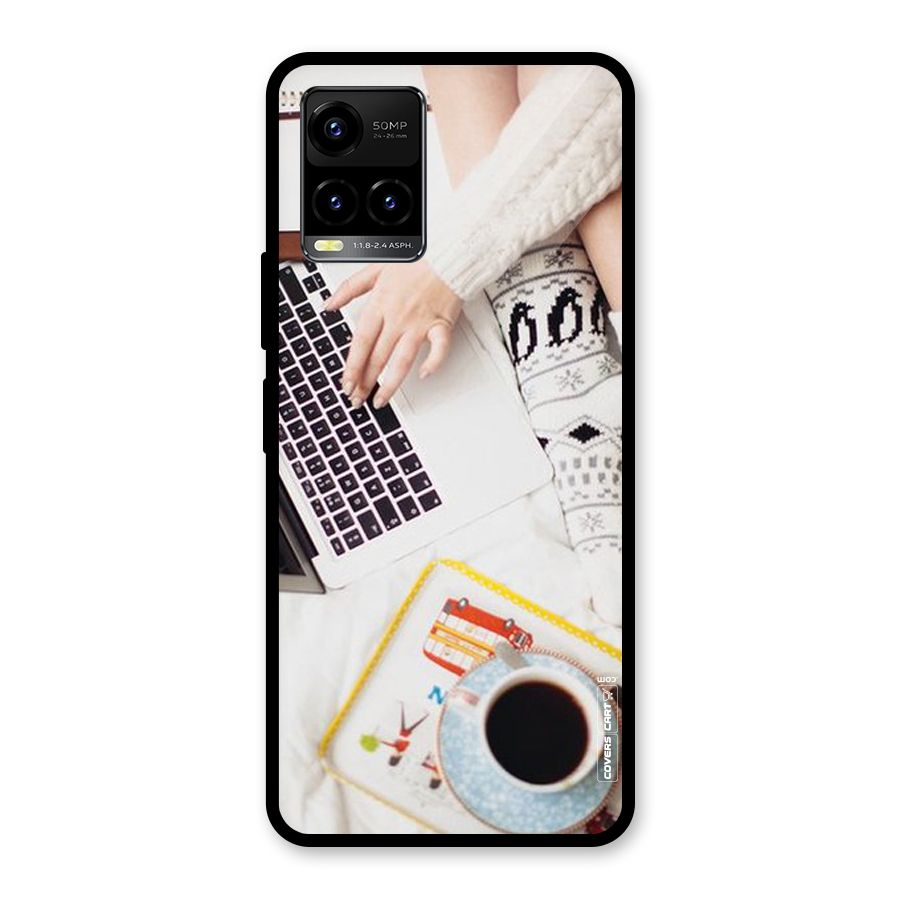 Winter Relaxation Glass Back Case for Vivo Y21A