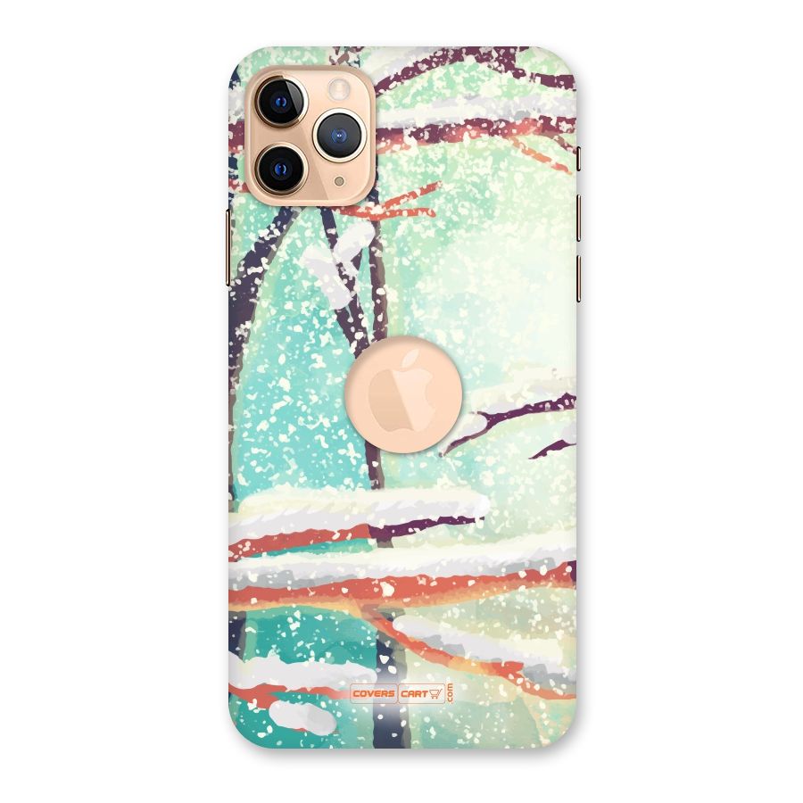 Winter Season Back Case for iPhone 11 Pro Max Logo Cut
